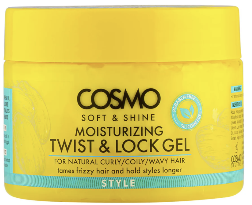 WHOLE SALE (48 PER CARTON)  MOISTURIZING TWIST & LOCK GEL STYLE COSMO SOFT & SHINE- 325GM (ARABIC LABEL / BALIGH) (COSMO SERIES) [COM33102232]