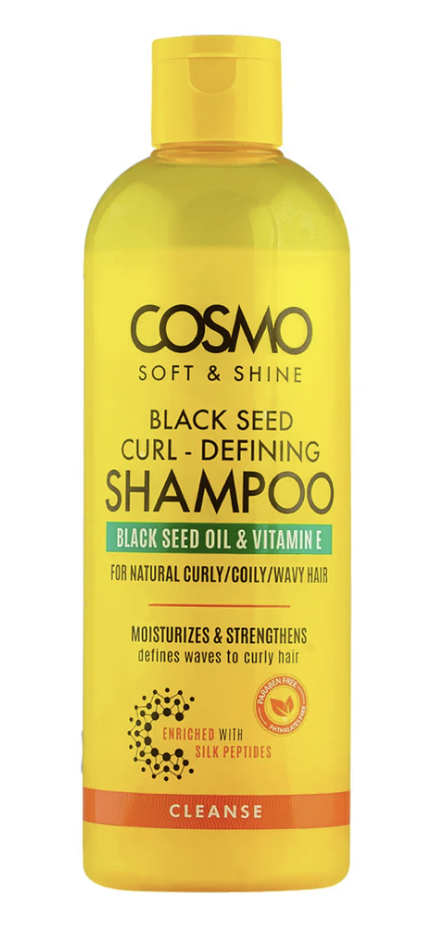 WHOLE SALE (24 PER CARTON)  - BLACK SEED CURL - DEFINING SHAMPOO CLEANSE – 480ML  COSMO SERIES (COM33103340)