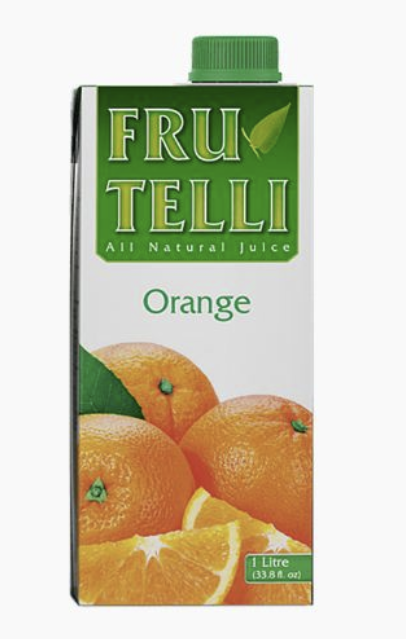 Frutelli All Natural OrangeJuice 1 Liter
