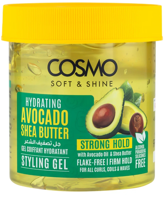 WHOLE SALE (36 PER CARTON)STYLING GEL 450G AVOCADO & SHEA BUTTER (SOFT & SHINE) (COSMO SERIES)[COM33102261]