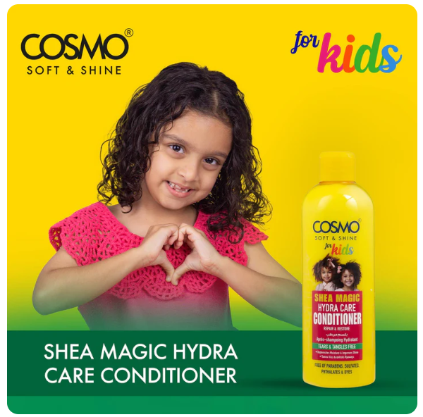 WHOLE SALE (24 PER CARTON)HYDRA CARE CONDITIONER 480ML FOR KIDS (SHEA MAGIC SOFT & SHINE) (COSMO SERIES)[COM33103790]