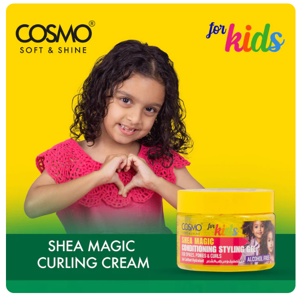 WHOLE SALE (48 PER CARTON)CURLING CREAM MOISTURIZES & DEFINES CURLS 325G FOR KIDS (SHEA MAGIC SOFT & SHINE) (COSMO SERIES)[COM33103598]