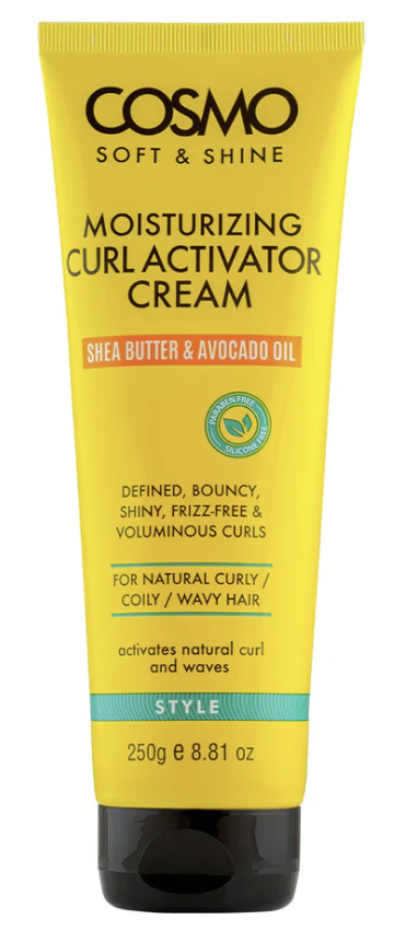 WHOLE SALE (72 PER CARTON)  MOISTURIZING CURL ACTIVATOR CREAM STYLE – 250ML COSMO SOFT & SHINE (TUBE) (COSMO SERIES) [COM33101970]