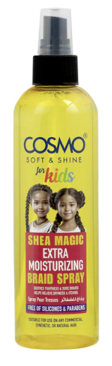 WHOLESALE (48 PER CARTON) MOISTURIZING BRAID SPRAY 250ML FOR KIDS (SHEA MAGIC SOFT & SHINE) (COSMO SERIES) [COM31116235]