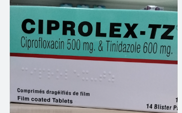CIPROFLOXACIN 500MG & TINIDAZOLE 600MG