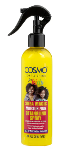WHOLE SALE (48 PER CARTON)MOISTURIZING DETANGLING SPRAY 250ML FOR KIDS (SHEA MAGIC SOFT & SHINE) (COSMO SERIES)[COM31116236]