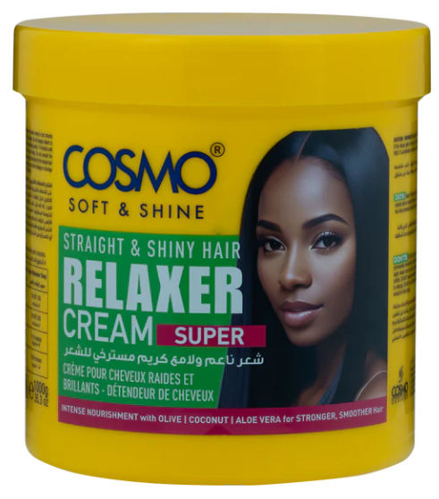 WHOLE SALE (48 PER CARTON)SUPER HAIR RELAXER CREAM TREATMENT – 300GM COSMO SOFT & SHINE (BALIGH ) (COSMO SERIES)[COM33101997]
