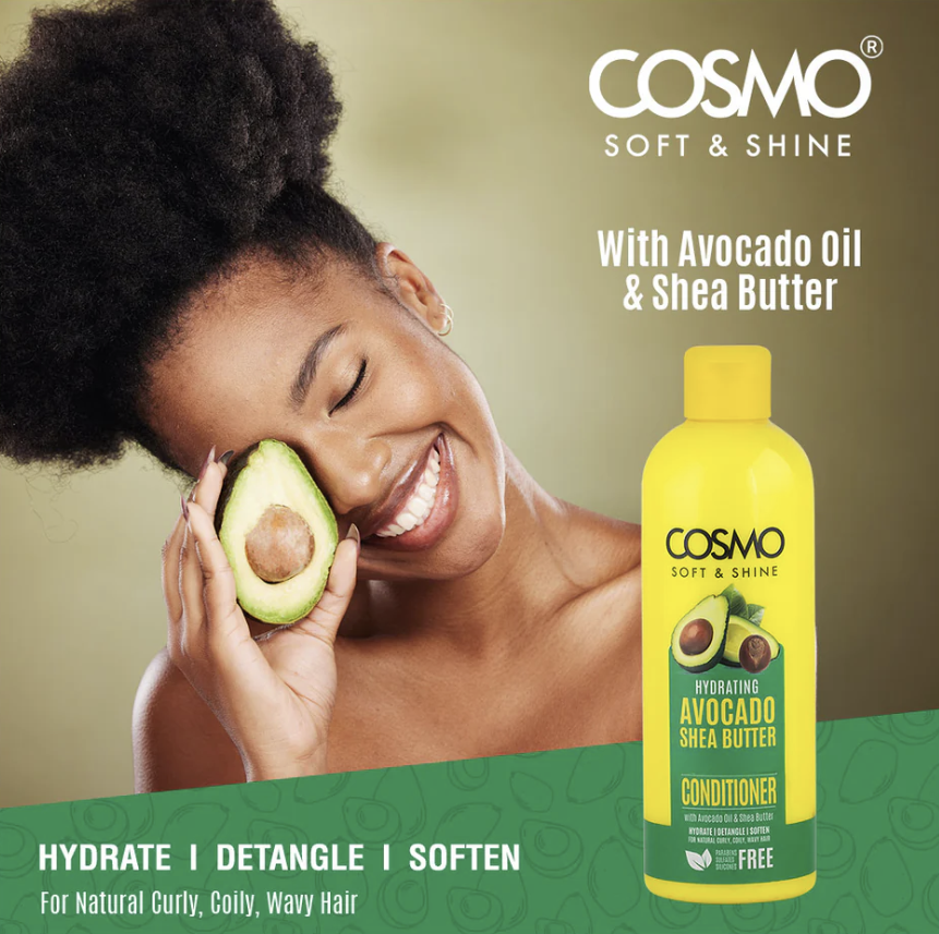 WHOLE SALE (24 PER CARTON)  CONDITIONER 480ML AVOCADO & SHEA BUTTER (SOFT & SHINE) (COSMO SERIES) [COM33103754]