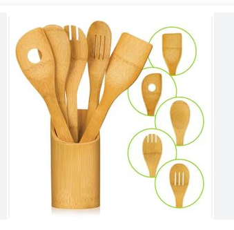 Wooden Spoon with Base