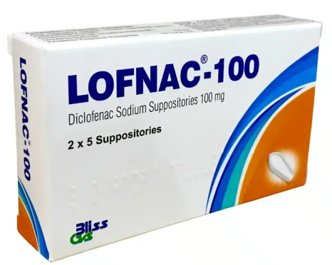 LOFNAC SUPP 100MG 