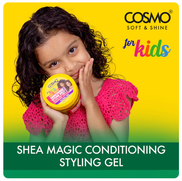WHOLE SALE (48 PER CARTON)CONDITIONING STYLING GEL 325G FOR KIDS (SHEA MAGIC SOFT & SHINE) (COSMO SERIES)[COM33103640]