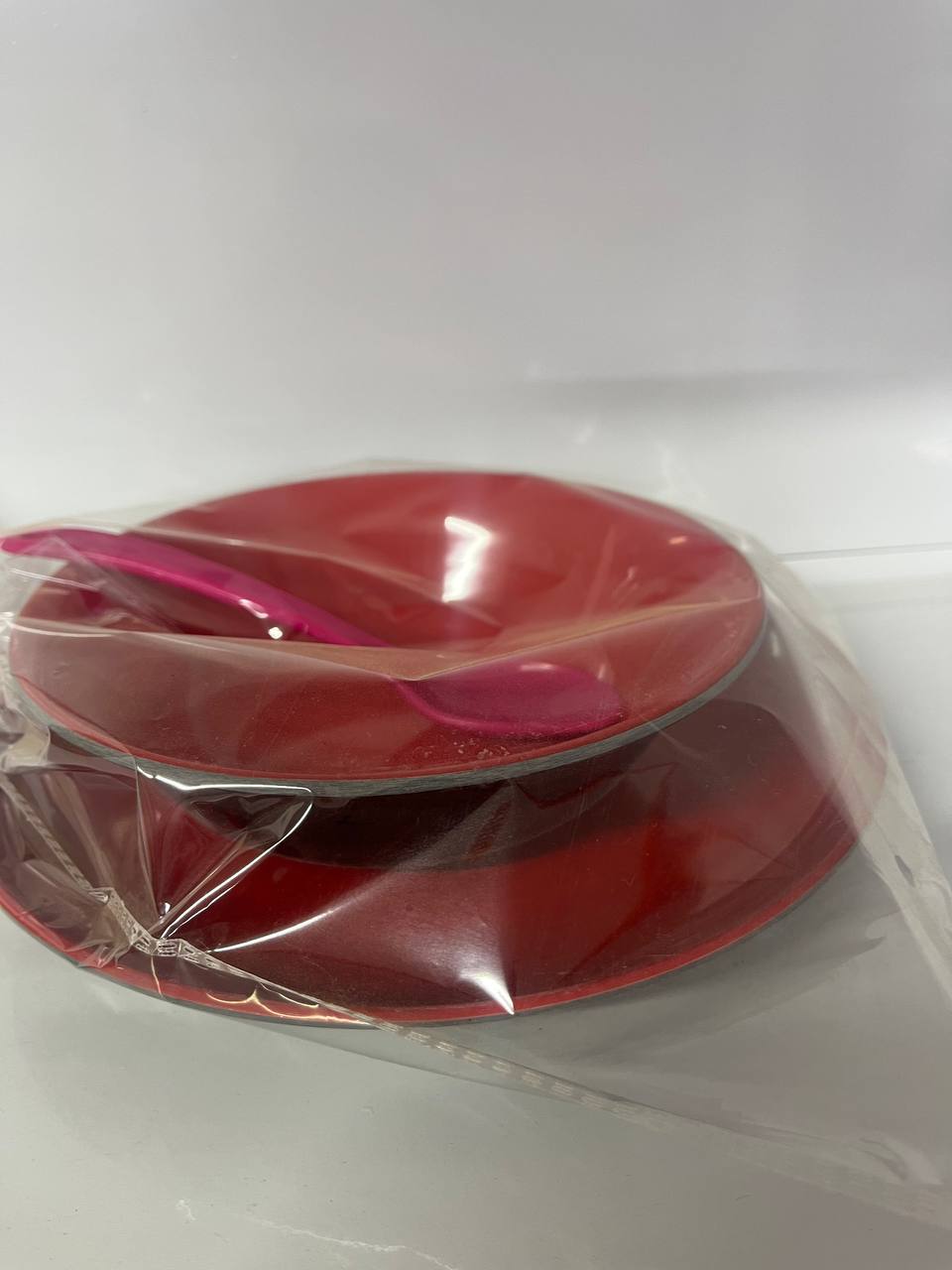 Plastic Bowl Set (red)