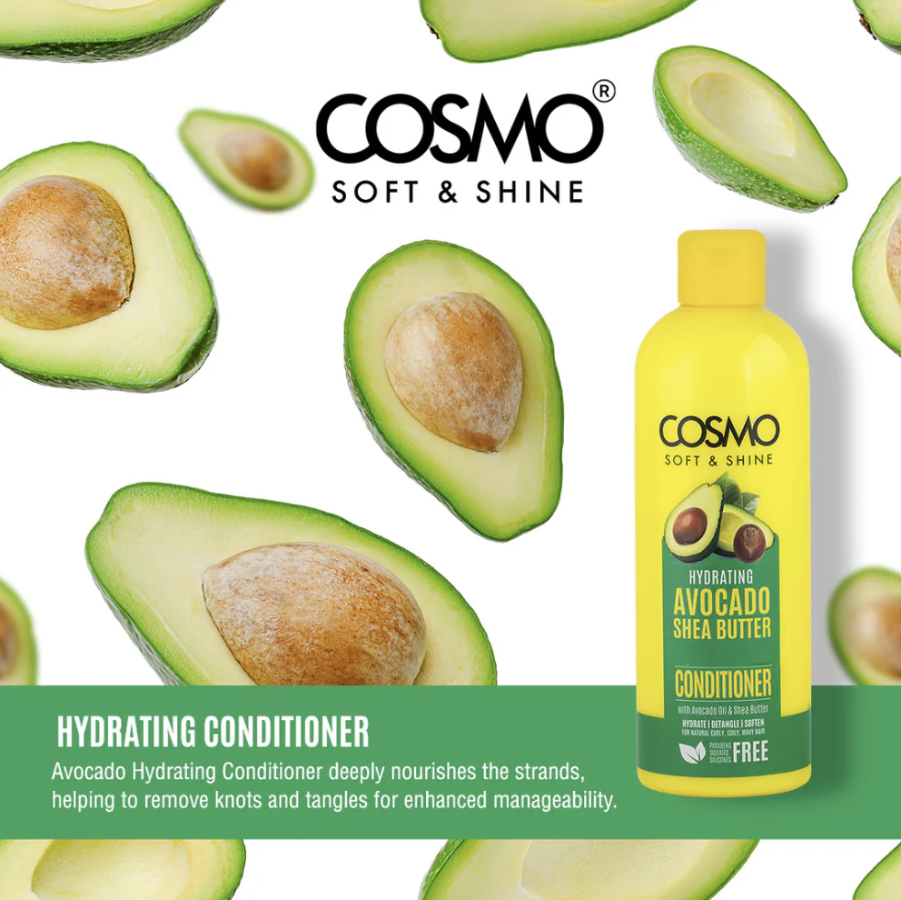 WHOLE SALE (24 PER CARTON)  CONDITIONER 480ML AVOCADO & SHEA BUTTER (SOFT & SHINE) (COSMO SERIES) [COM33103754]