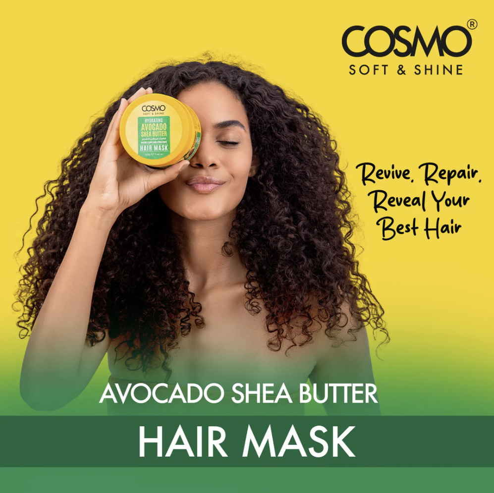 WHOLESALE (48 PER CARTON) HAIR MASK 325G AVOCADO & SHEA BUTTER (SOFT & SHINE) (COSMO SERIES) [COM33103536]