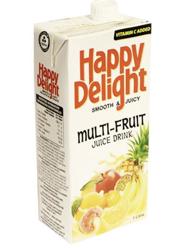 Happy Delight Smooth & Juicy Multi-Fruit Juice Drink 1l