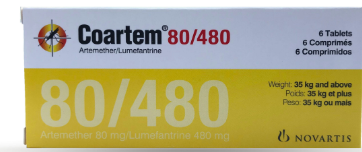 ARTEMETHER + LUMEFANTRINE 80/480